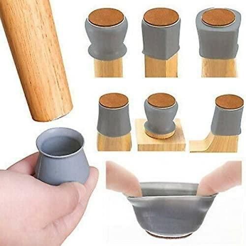 Rubber Chair Leg Caps – Furniture Floor Protector | Pack of 4