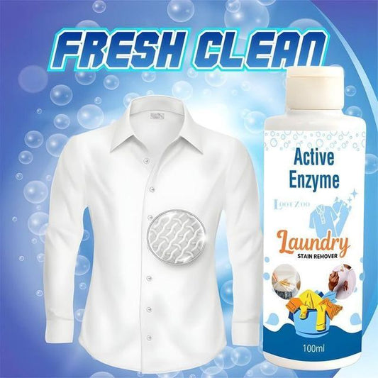 Active Enzyme Laundry Stain Remover – 100ml × 2 | Buy 1 Get 1 Free