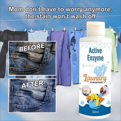 Active Enzyme Laundry Stain Remover – 100ml × 2 | Buy 1 Get 1 Free