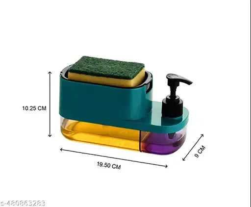 3-in-1 Soap Dispenser &amp; Sponge Holder – Smart Kitchen Sink Organizer