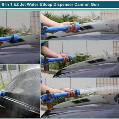 8-in-1 Turbo Water Spray Gun with Soap Dispenser – Multi-Purpose Cleaning &amp; Gardening Tool