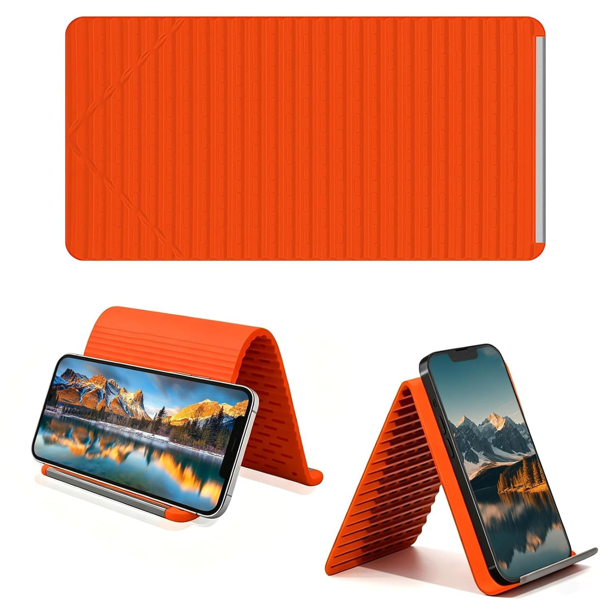 Premium Foldable Silicone Mobile & Tablet Stand | Anti-Slip Adjustable Phone Holder